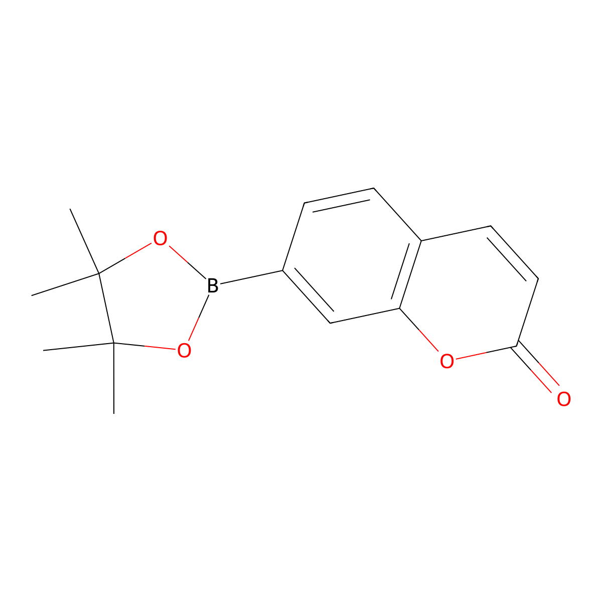Coumarin-7-pinacolboronate molecular structure, CAS 190788-61-5