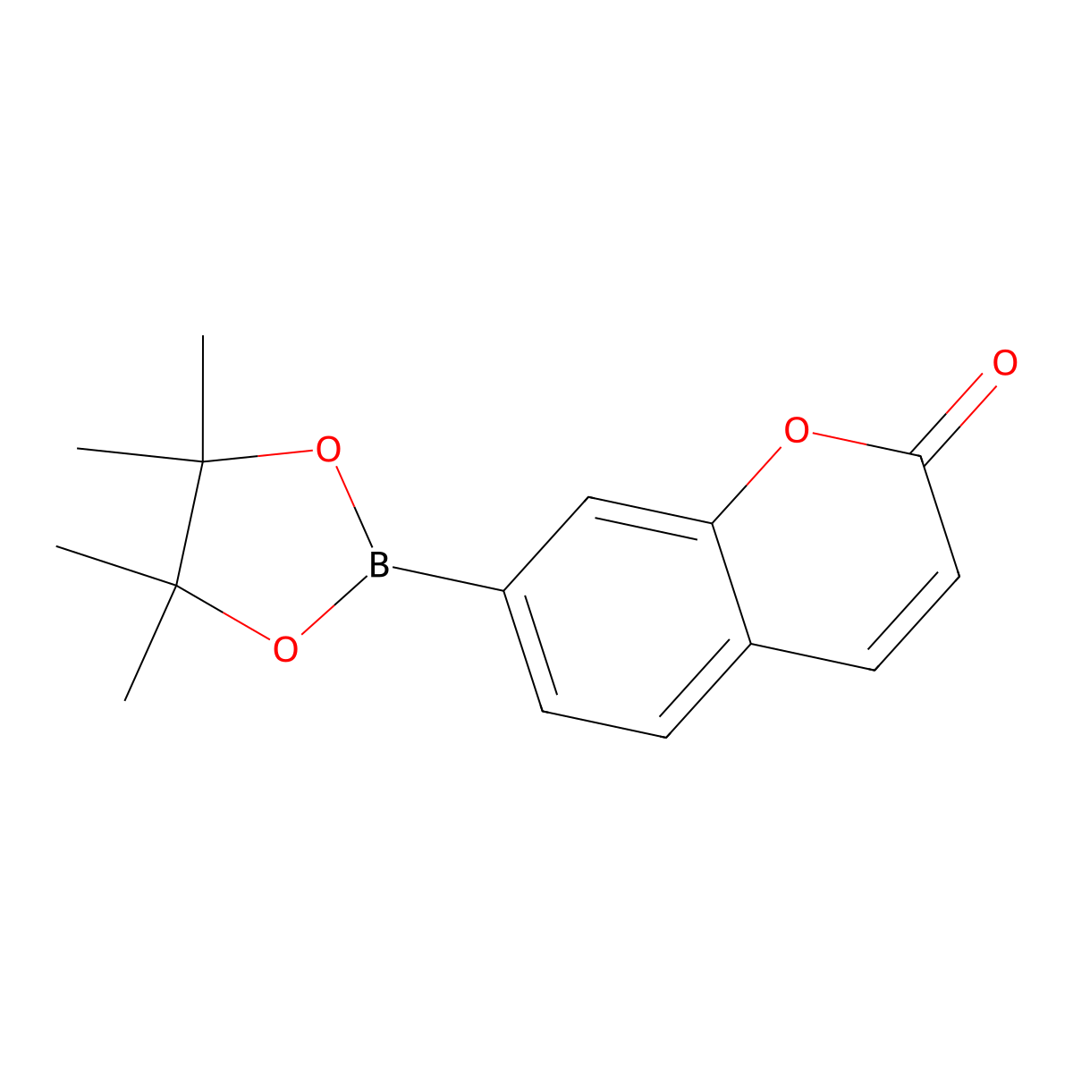 Coumarin-7-pinacolboronate molecular structure, CAS 190788-61-5