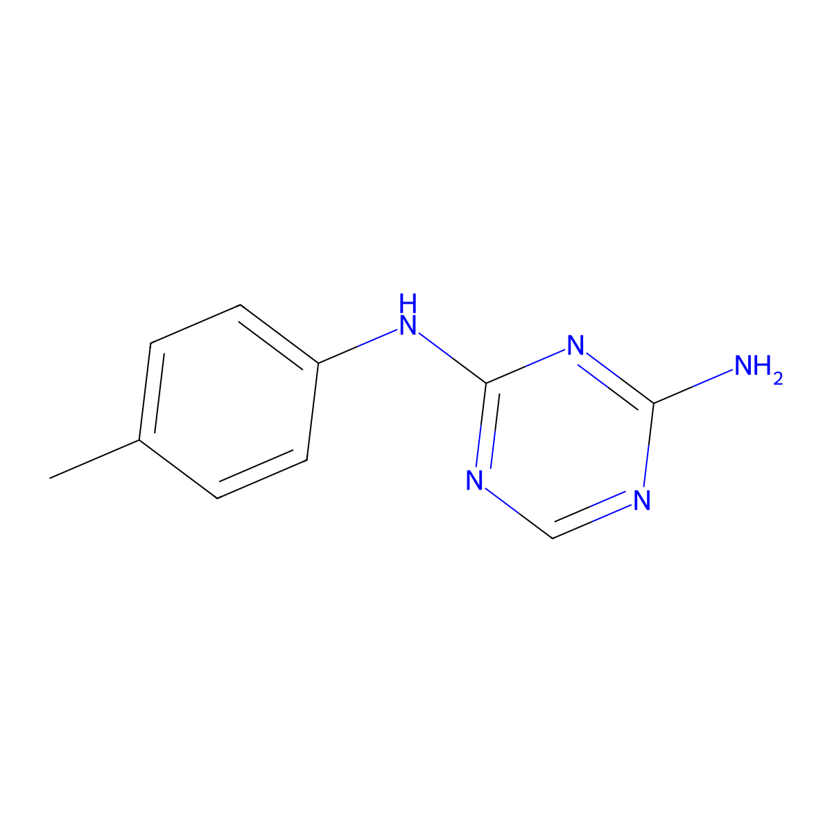 N-p-Tolyl-[1,3,5]triazine-2,4-diamine molecular structure, CAS 19079-41-5