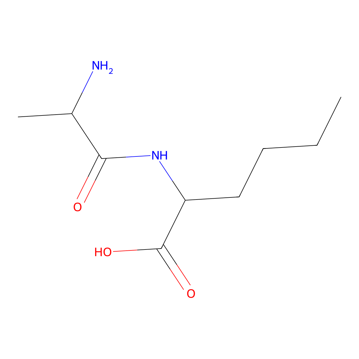 dl-Alanyl-dl-norleucine molecular structure, CAS 19079-66-4