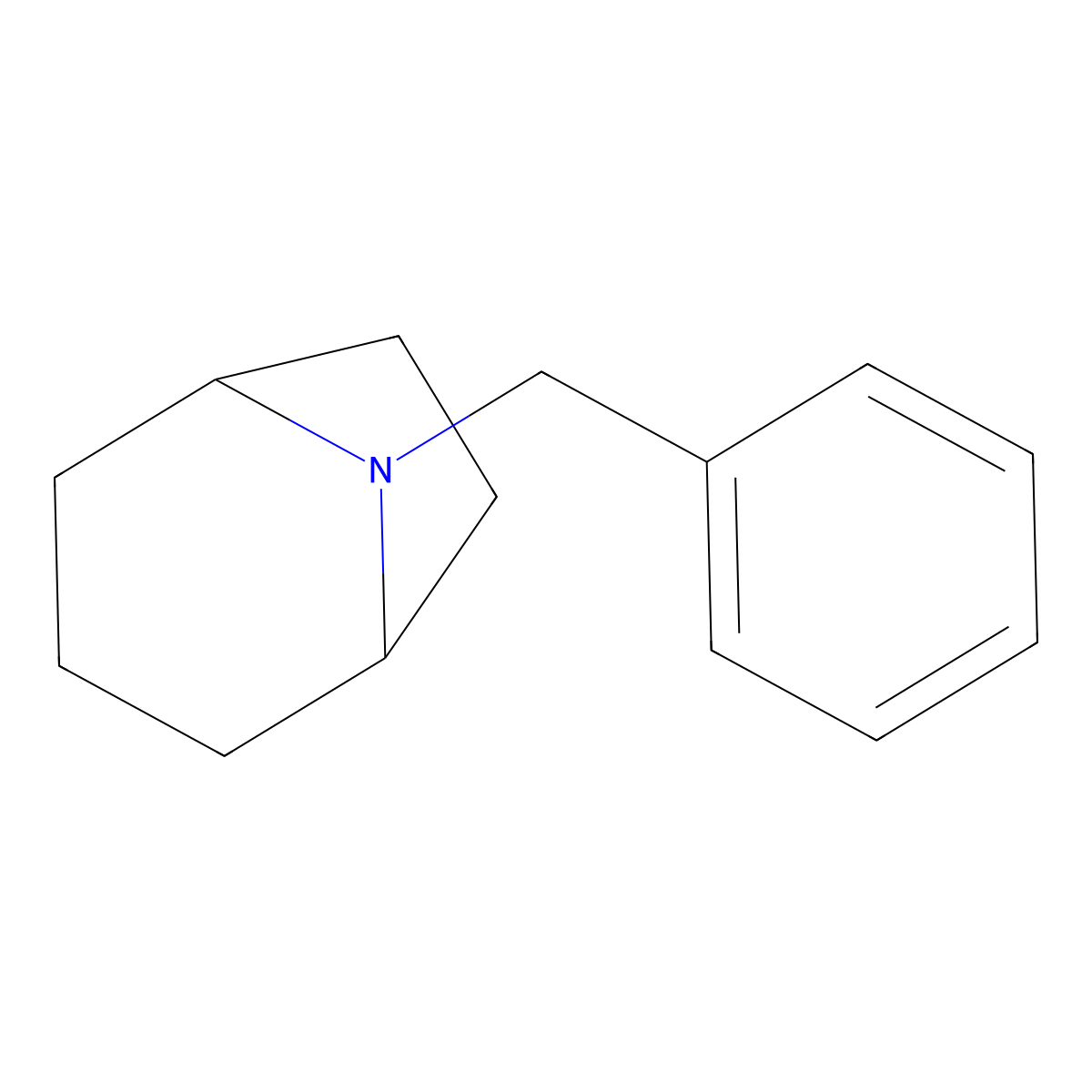 8-Benzyl-8-azabicyclo[3.2.1]octane molecular structure, CAS 19079-79-9