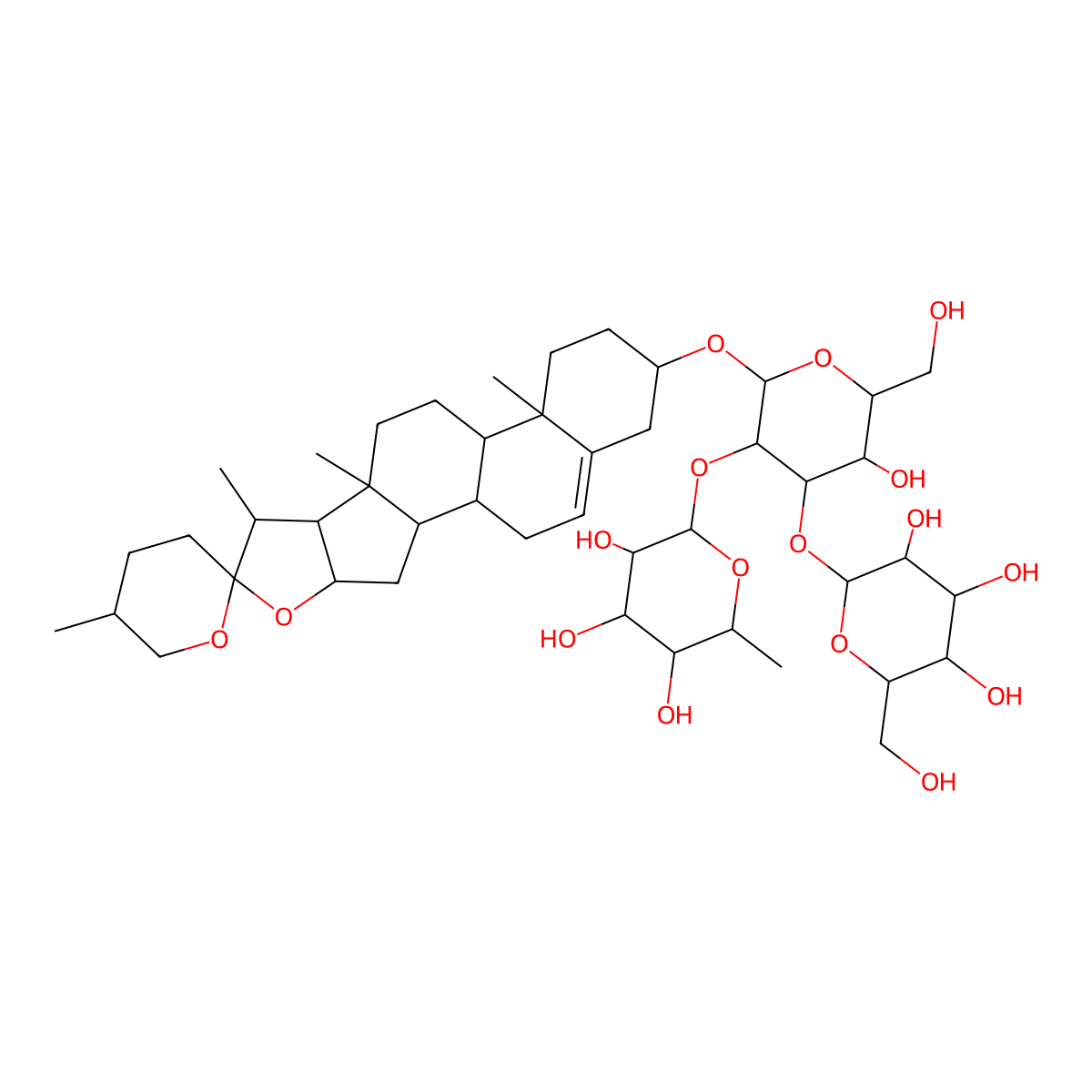 Gracillin molecular structure, CAS 19083-00-2