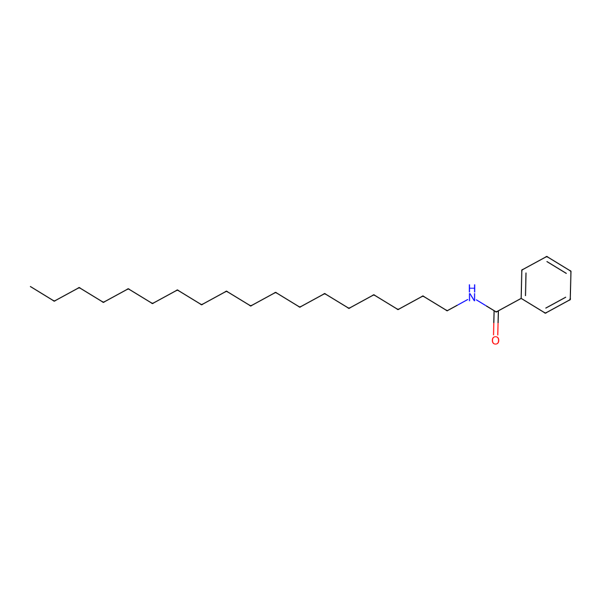 N-octadecylbenzamide molecular structure, CAS 19083-52-4