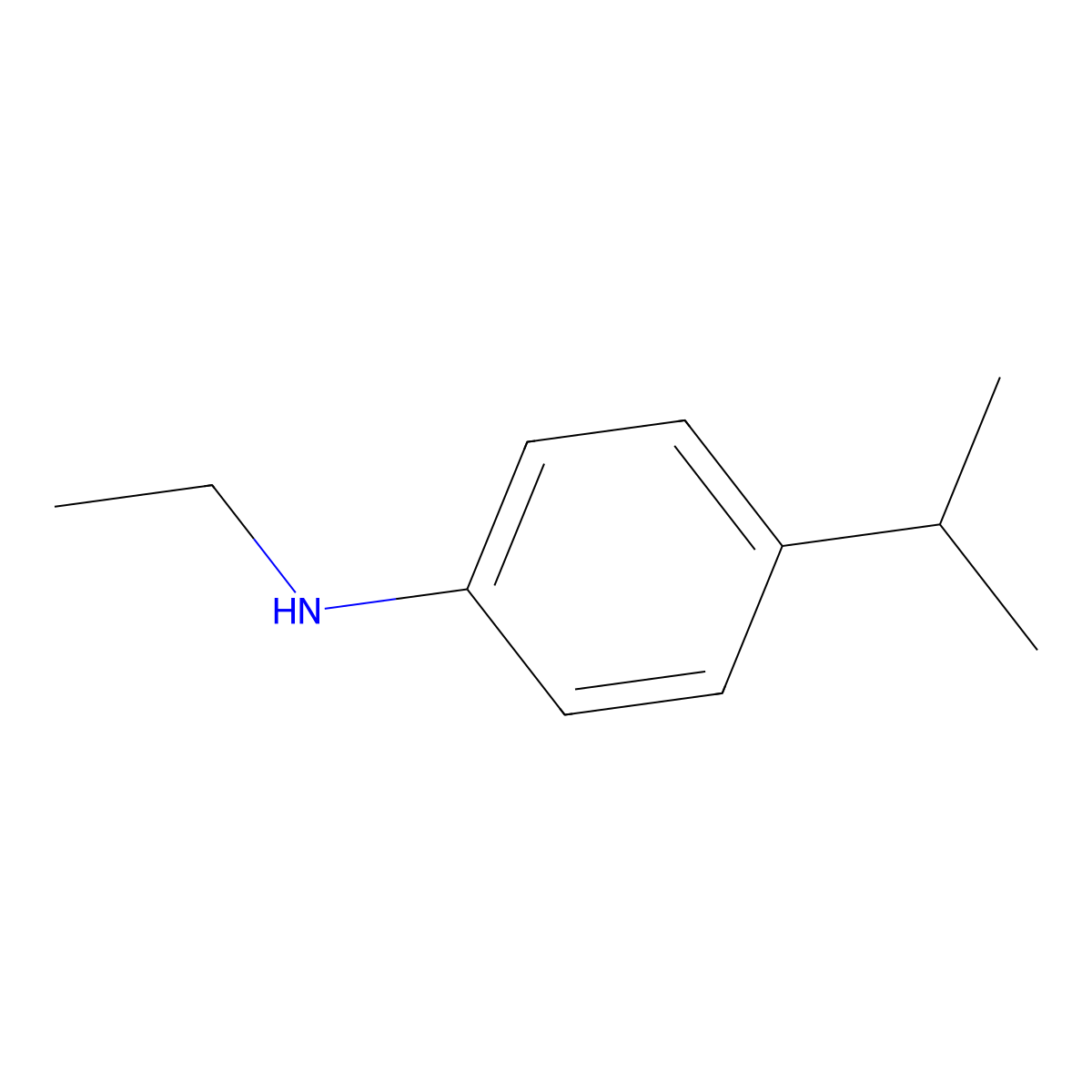N-Ethyl-4-(propan-2-yl)aniline molecular structure, CAS 190843-74-4