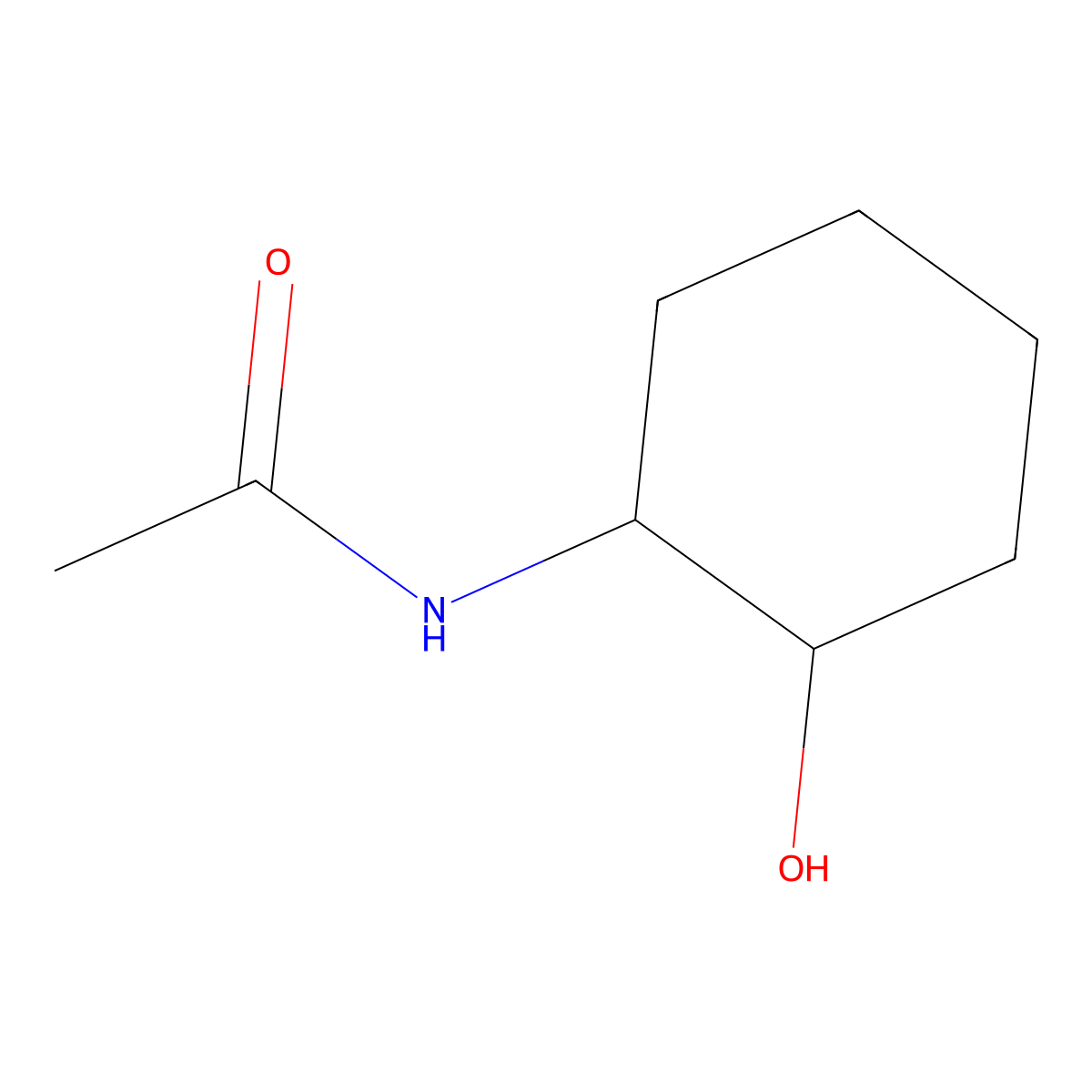 N-[(1S,2S)-2-Hydroxycyclohexyl]acetamide molecular structure, CAS 190848-36-3