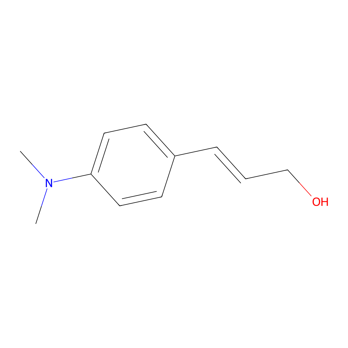 3-[4-(Dimethylamino)phenyl]-2-propene-1-ol molecular structure, CAS 190848-81-8