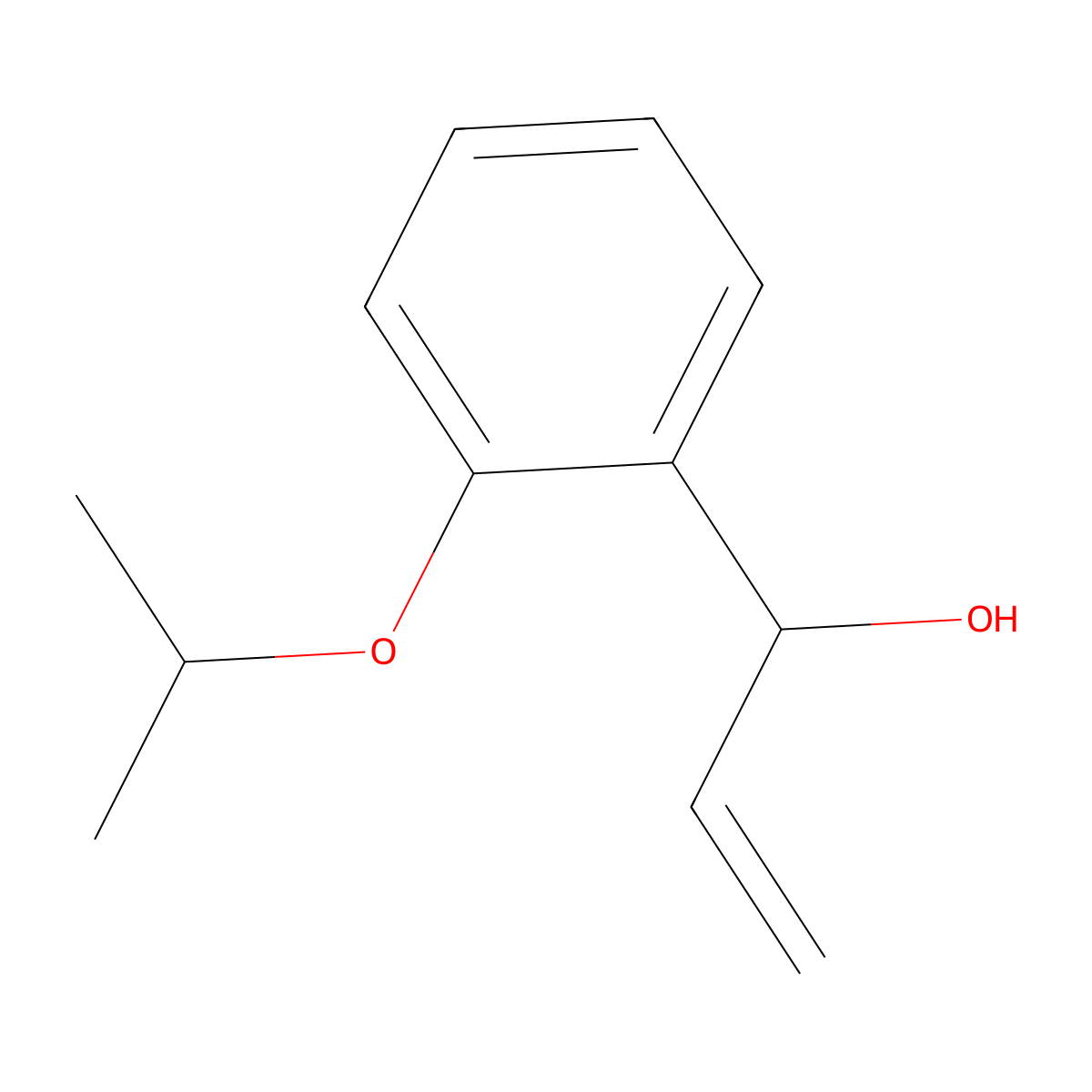1-[2-(Propan-2-yloxy)phenyl]prop-2-en-1-ol molecular structure, CAS 190848-95-4