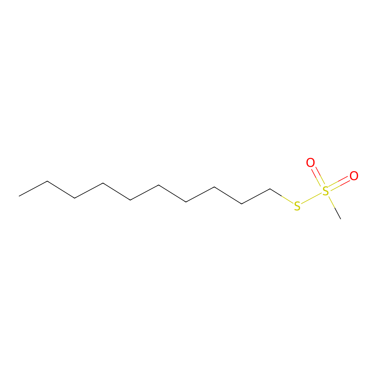 Decyl Methanethiosulfonate molecular structure, CAS 190852-38-1