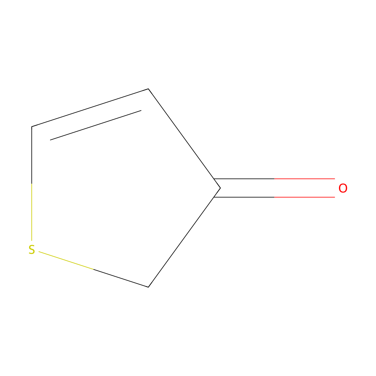 thiophen-3(2H)-one molecular structure, CAS 19090-02-9