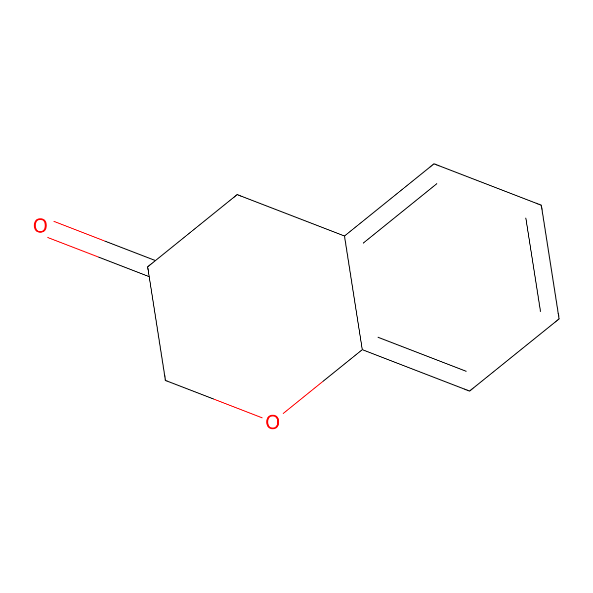 3,4-dihydro-2H-1-benzopyran-3-one molecular structure, CAS 19090-04-1