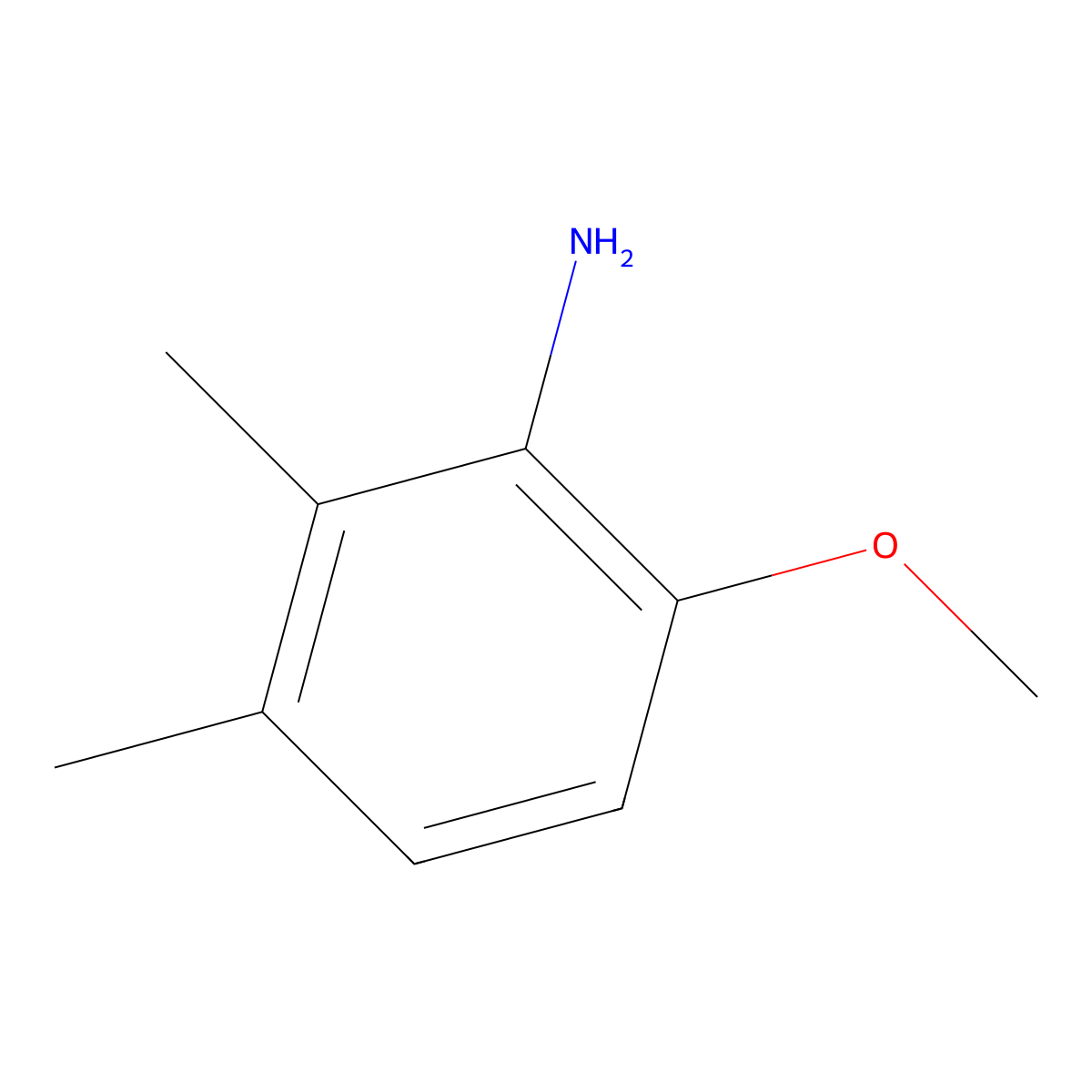 6-Methoxy-2,3-dimethylaniline molecular structure, CAS 190908-09-9