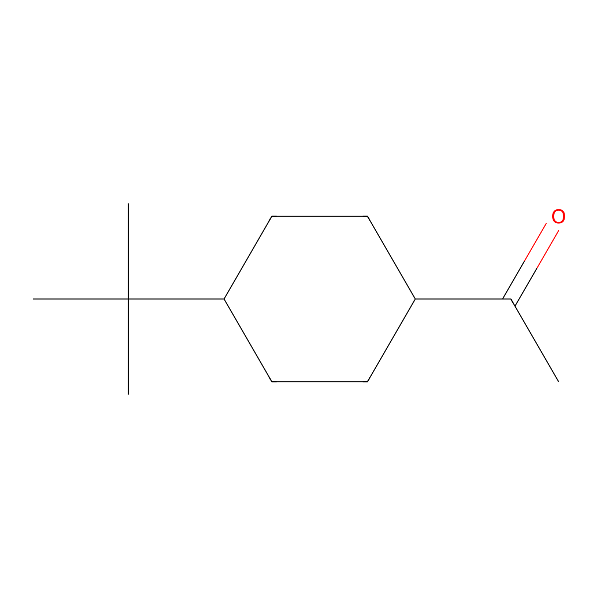 1-(4-Tert-butylcyclohexyl)ethan-1-one molecular structure, CAS 19091-09-9