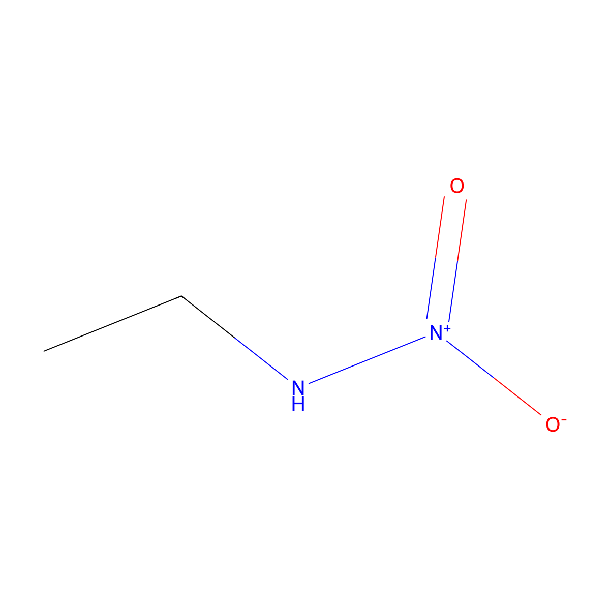 Ethanamine, N-nitro- molecular structure, CAS 19091-98-6