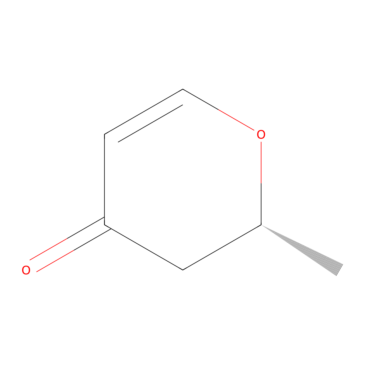 (R)-2-methyl-2H-pyran-4(3H)-one molecular structure, CAS 190912-17-5