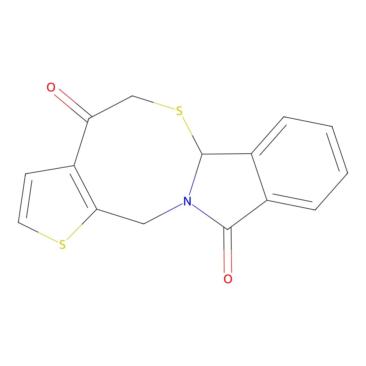 5H-thieno[2',3':5,6][1,3]thiazocino[2,3-a]isoindole-4,11(6aH,13H)-dione molecular structure, CAS 190912-32-4