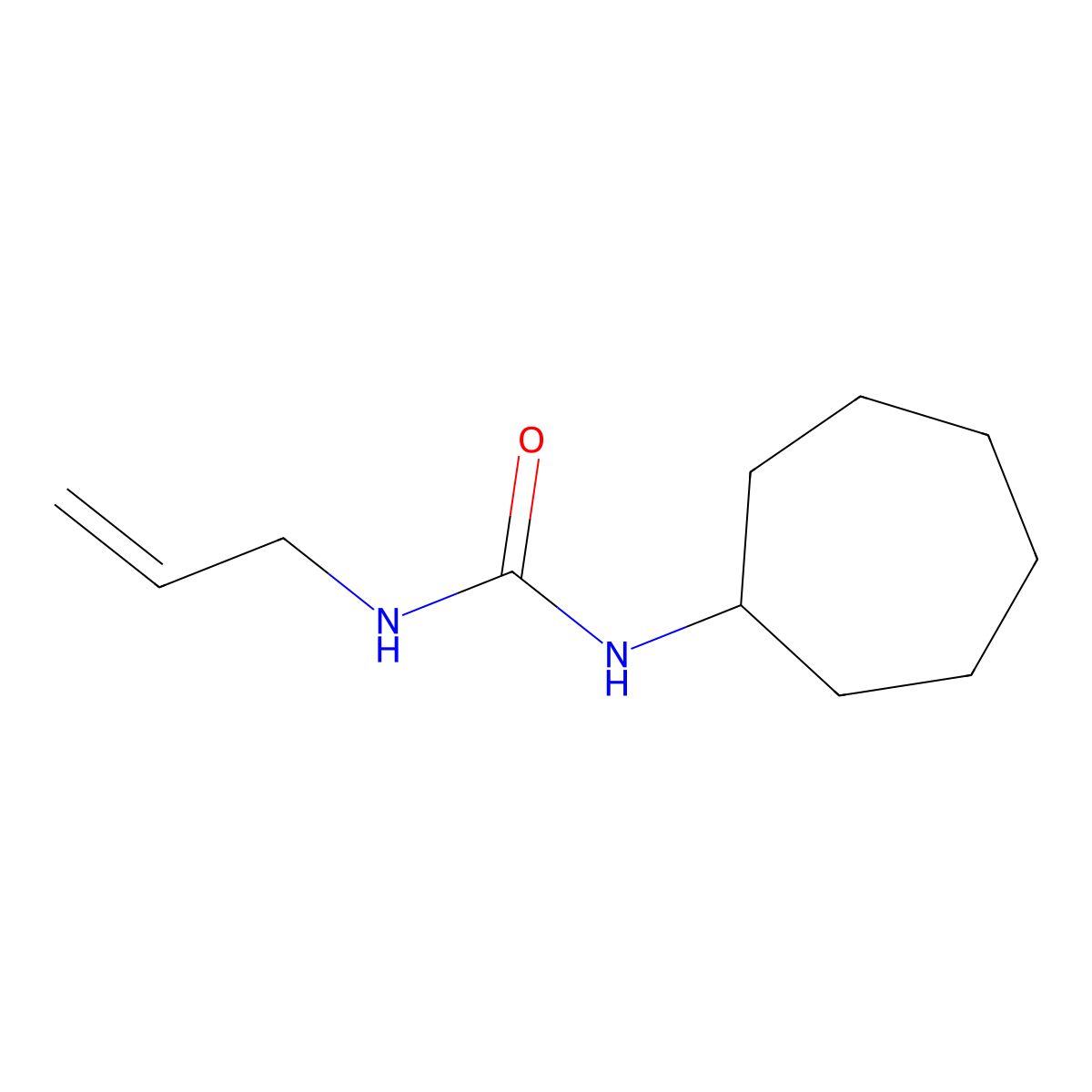1-Allyl-3-cycloheptylurea molecular structure, CAS 1909162-16-8