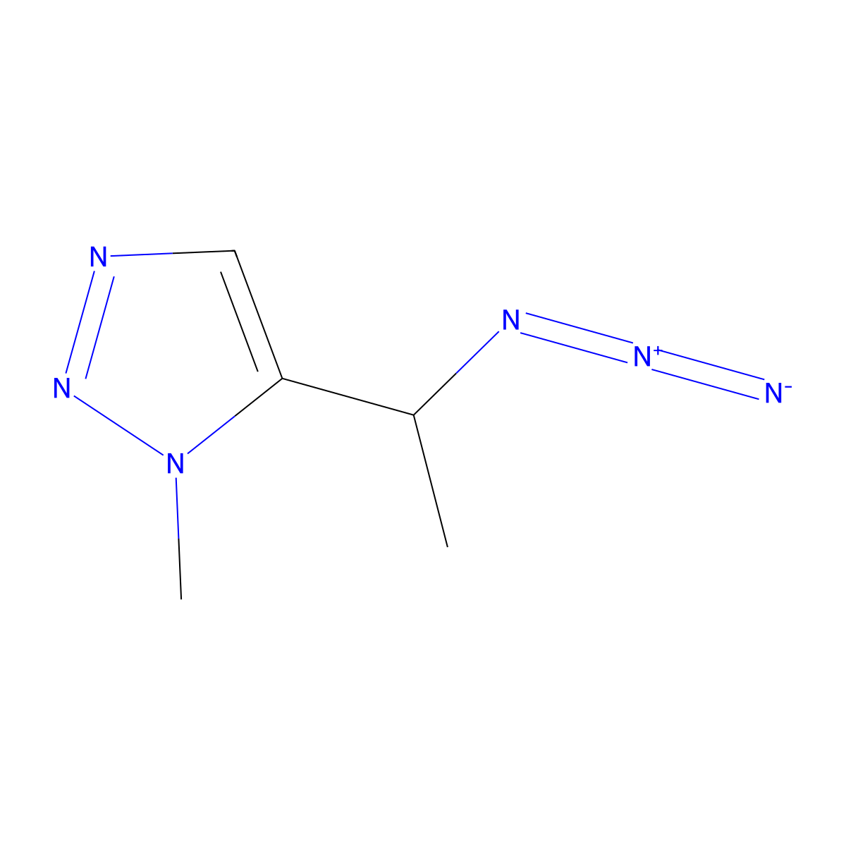 5-[(1S)-1-azidoethyl]-1-methyl-1H-1,2,3-triazole molecular structure, CAS 1909286-56-1