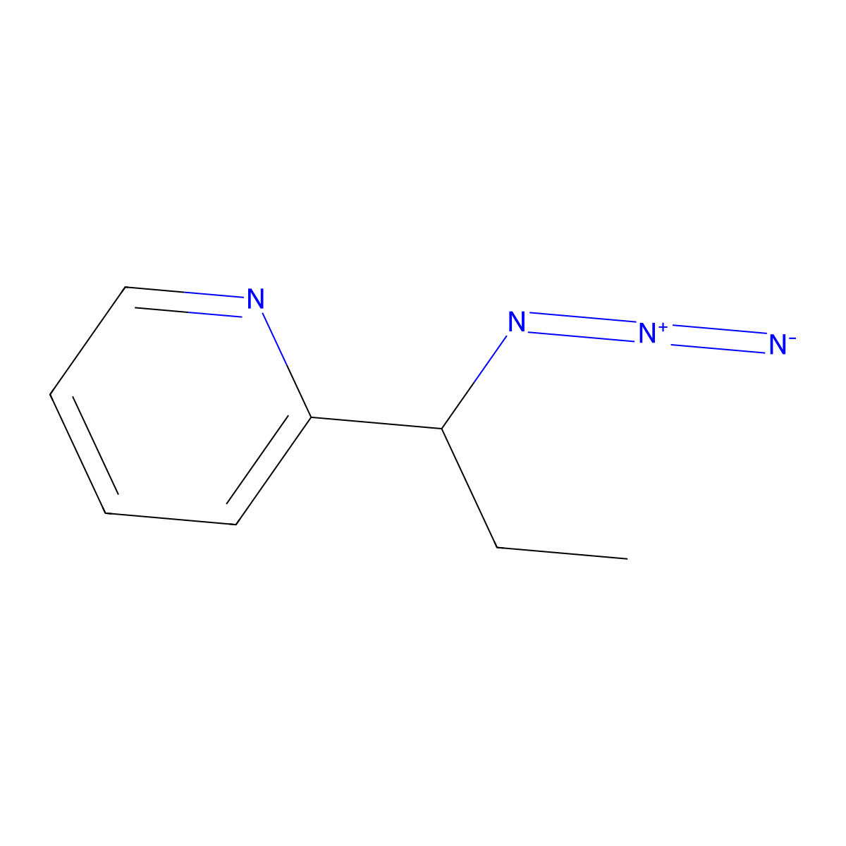2-[(1r)-1-Azidopropyl]pyridine molecular structure, CAS 1909286-91-4