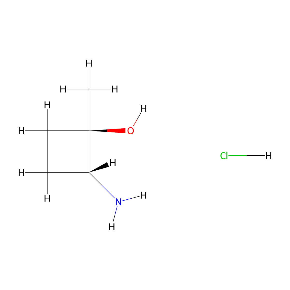 rac-(1R,2R)-2-amino-1-methylcyclobutan-1-ol hydrochloride molecular structure, CAS 1909286-97-0
