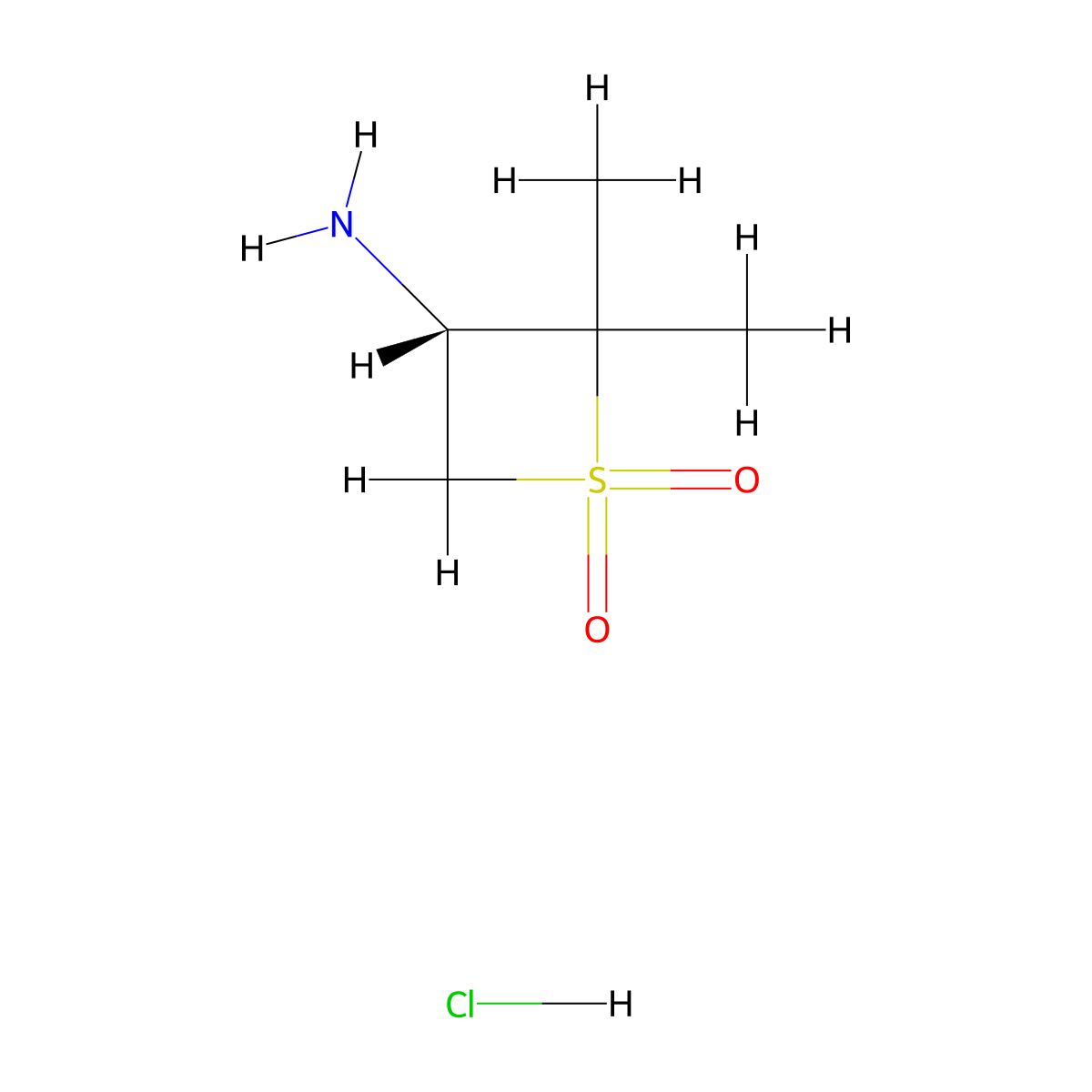 (3S)-2,2-dimethyl-1,1-dioxothietan-3-amine hydrochloride molecular structure, CAS 1909287-48-4