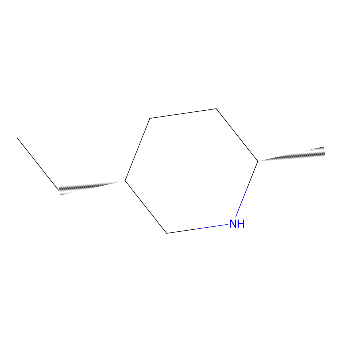 (2S,5R)-5-ethyl-2-methylpiperidine molecular structure, CAS 1909287-56-4