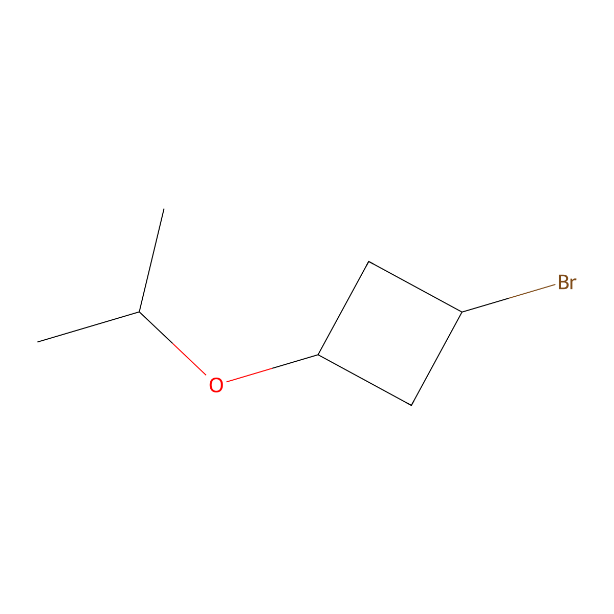 1-Bromo-3-(propan-2-yloxy)cyclobutane molecular structure, CAS 1909287-77-9