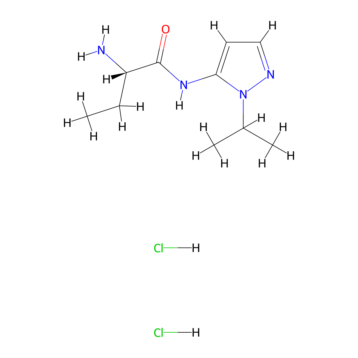 (2S)-2-amino-N-[1-(propan-2-yl)-1H-pyrazol-5-yl]butanamide dihydrochloride molecular structure, CAS 1909288-42-1
