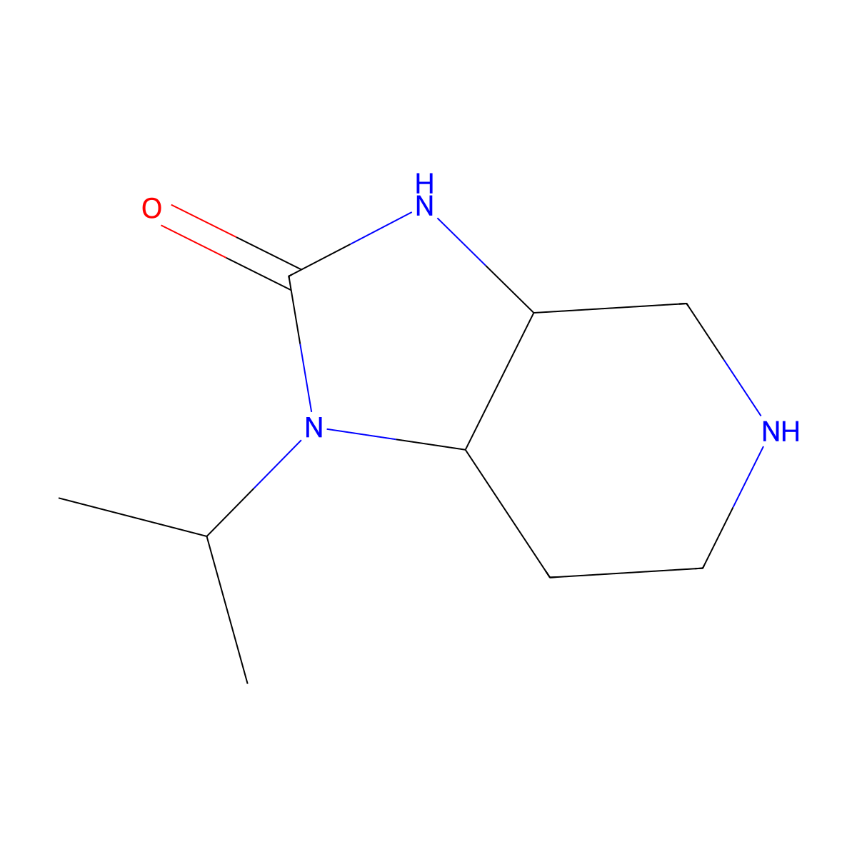 rac-(3aR,7aS)-1-(propan-2-yl)-octahydro-1H-imidazolidino[4,5-c]pyridin-2-one molecular structure, CAS 1909293-63-5