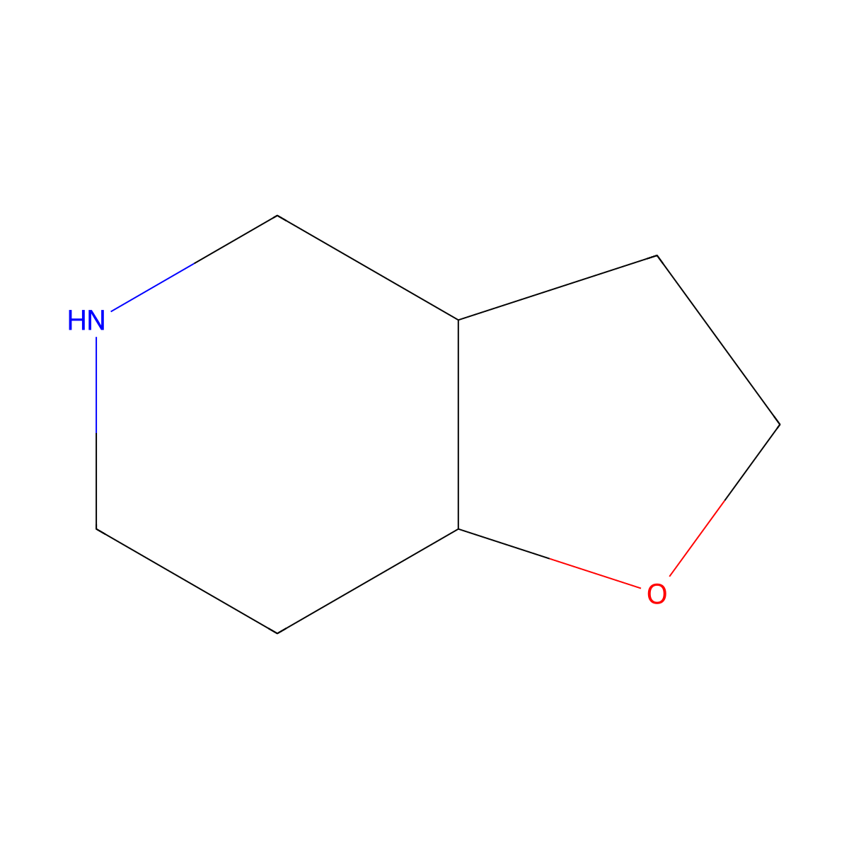 rac-(3aR,7aS)-octahydrofuro[3,2-c]pyridine molecular structure, CAS 1909293-83-9