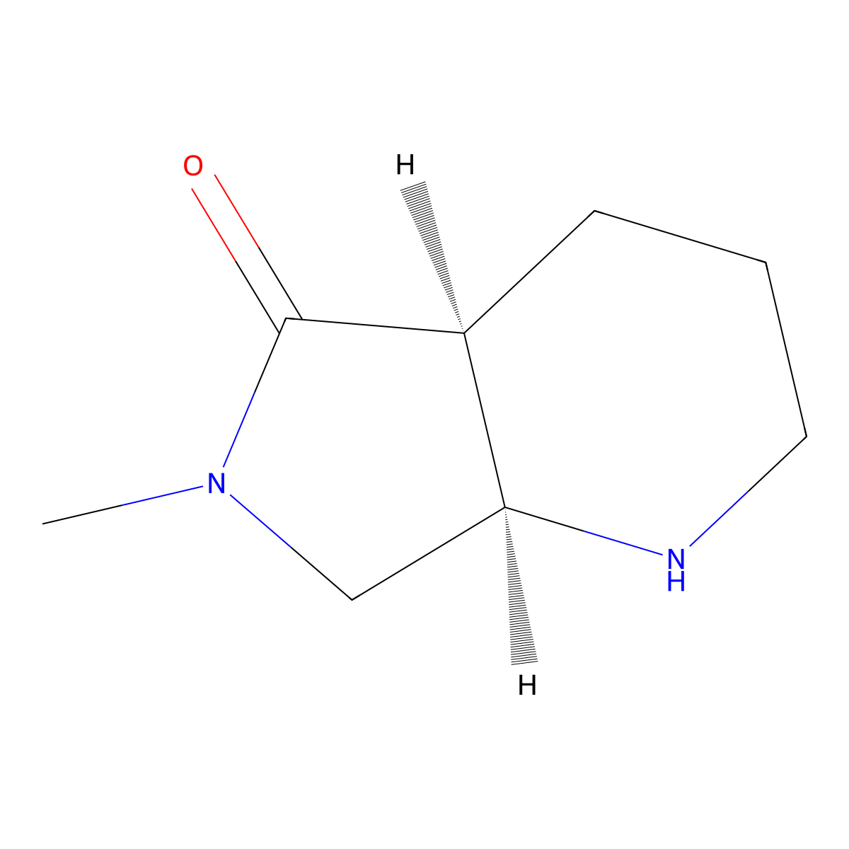 rac-(4aR,7aS)-6-methyl-octahydro-1H-pyrrolo[3,4-b]pyridin-5-one molecular structure, CAS 1909294-37-6