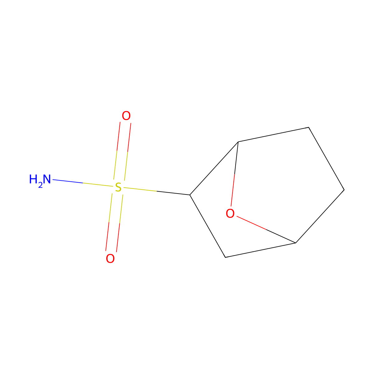 (1S,2R,4R)-7-Oxabicyclo[2.2.1]heptane-2-sulfonamide molecular structure, CAS 1909294-77-4