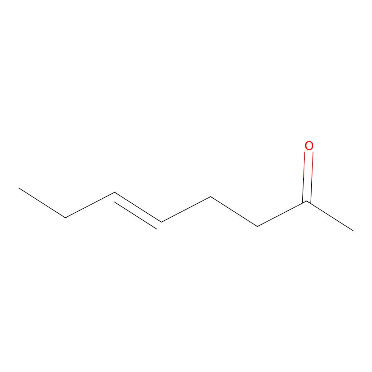 (E)-oct-5-en-2-one molecular structure, CAS 19093-20-0