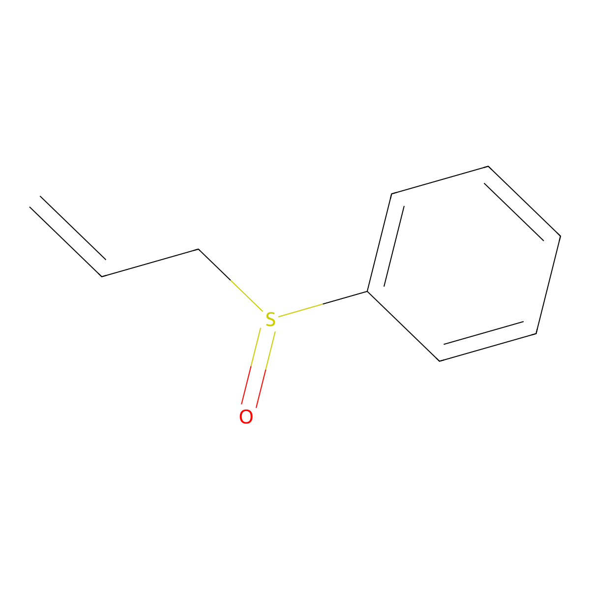 (Allylsulphinyl)benzene molecular structure, CAS 19093-37-9