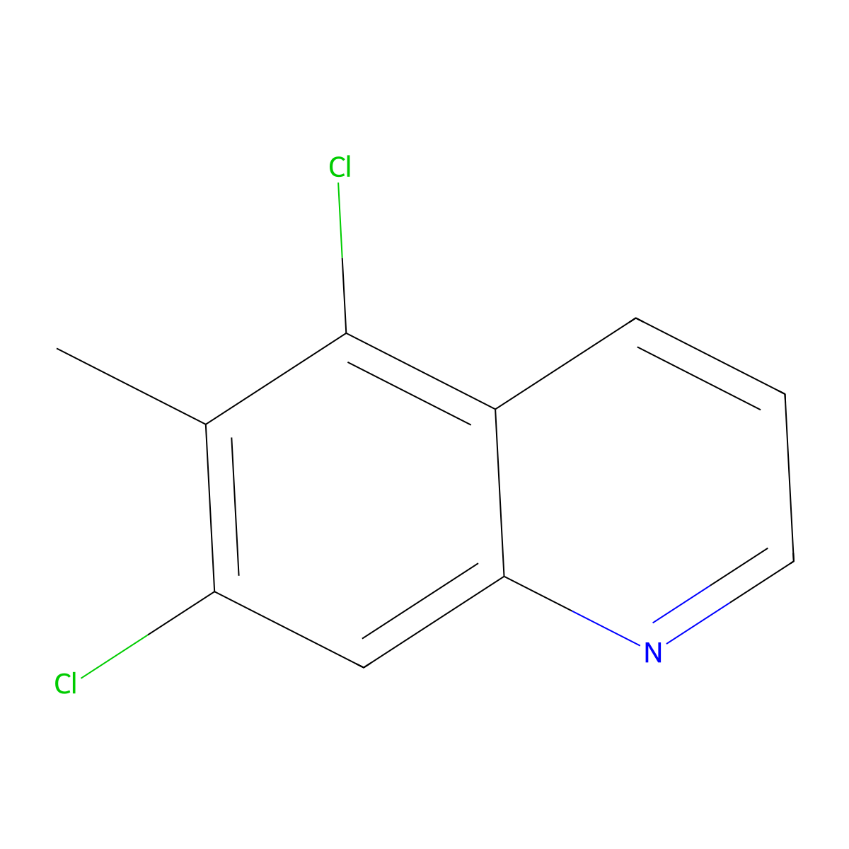 5,7-Dichloro-6-methylquinoline molecular structure, CAS 1909305-11-8