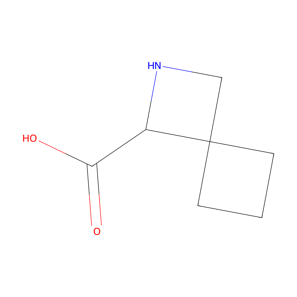 2-Azaspiro[3.3]heptane-1-carboxylic acid molecular structure, CAS 1909305-12-9
