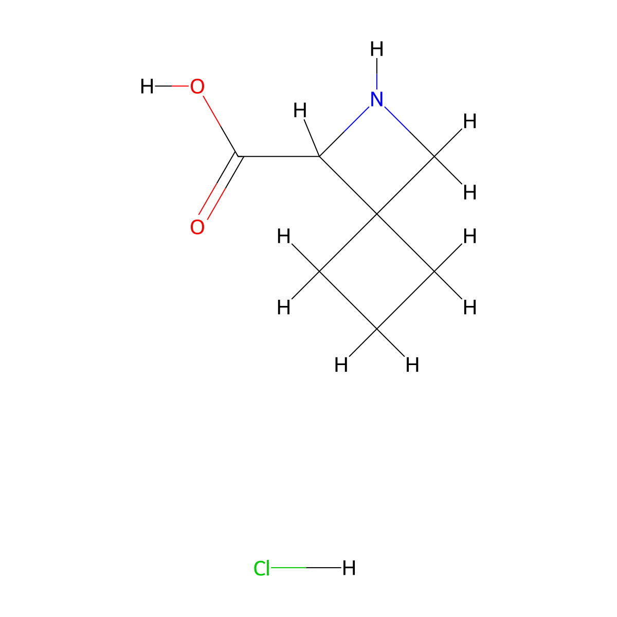 2-Azaspiro(3.3)heptane-1-carboxylic acid hydrochloride molecular structure, CAS 1909305-13-0