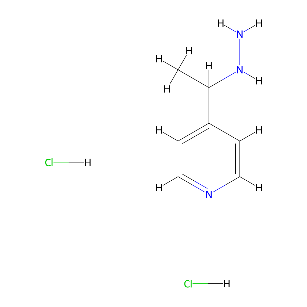 4-(1-Hydrazinylethyl)pyridine dihydrochloride molecular structure, CAS 1909305-49-2