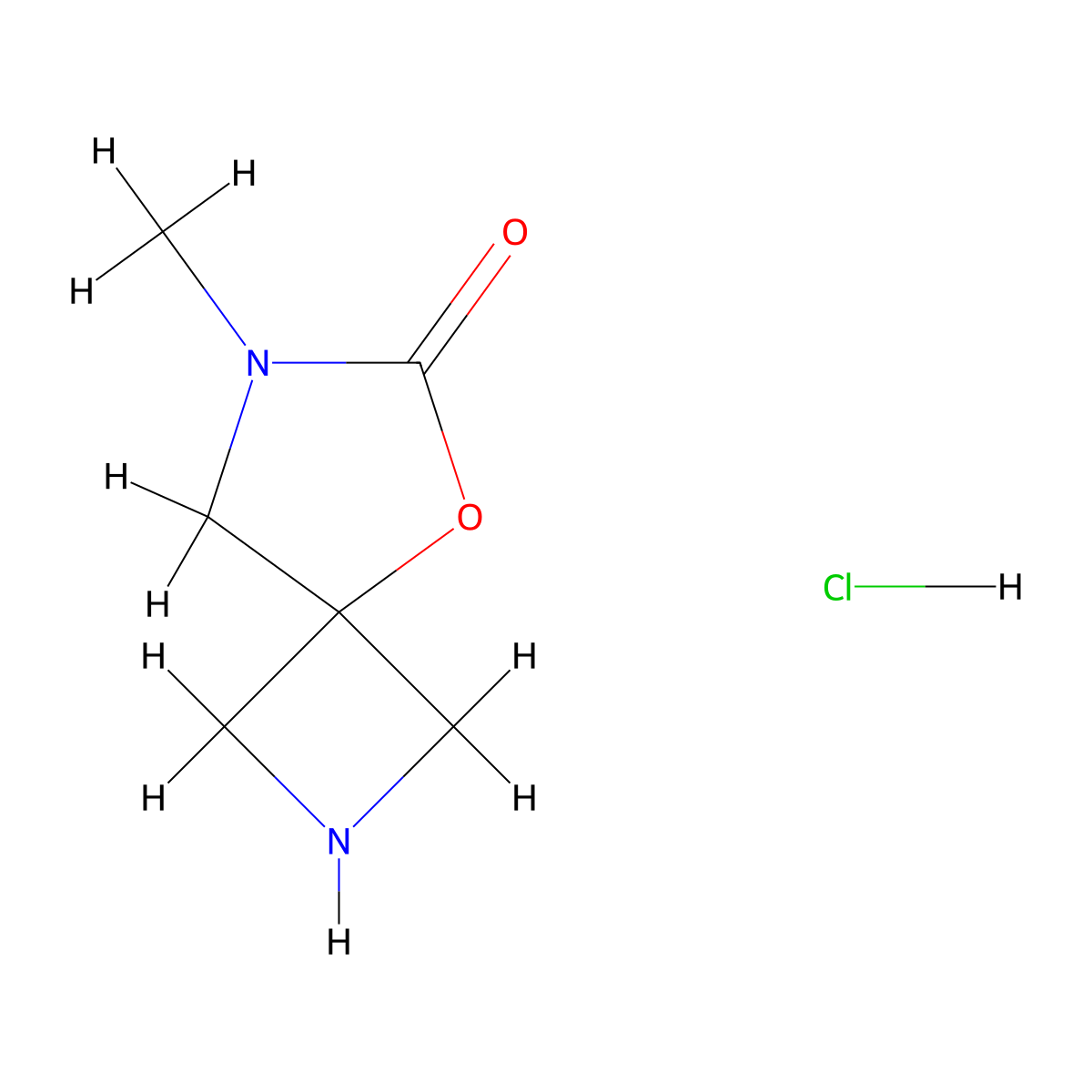7-Methyl-5-oxa-2,7-diazaspiro(3.4)octan-6-one hydrochloride molecular structure, CAS 1909305-58-3