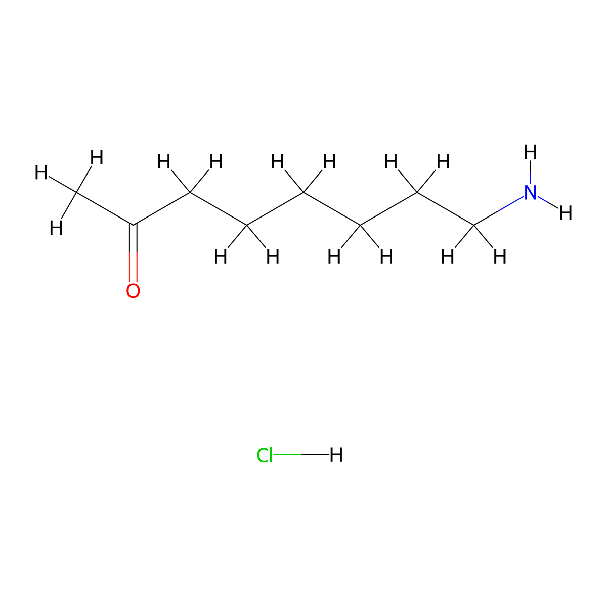 8-Aminooctan-2-one hydrochloride molecular structure, CAS 1909305-63-0