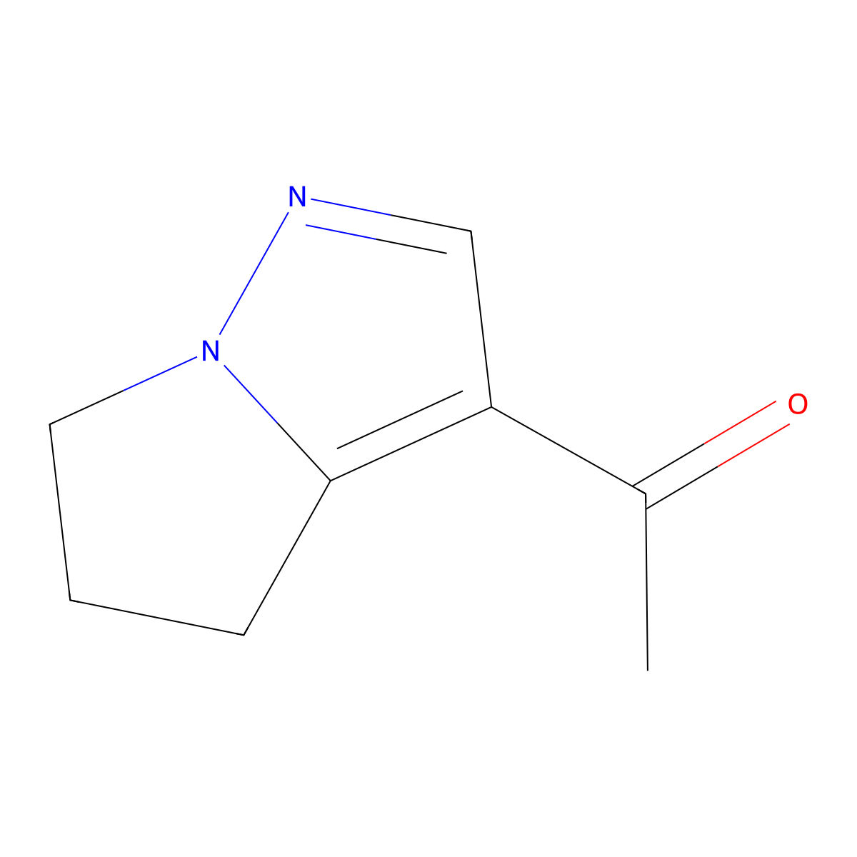 1-(5,6-Dihydro-4H-pyrrolo[1,2-b]pyrazol-3-yl)ethanone molecular structure, CAS 1909306-04-2