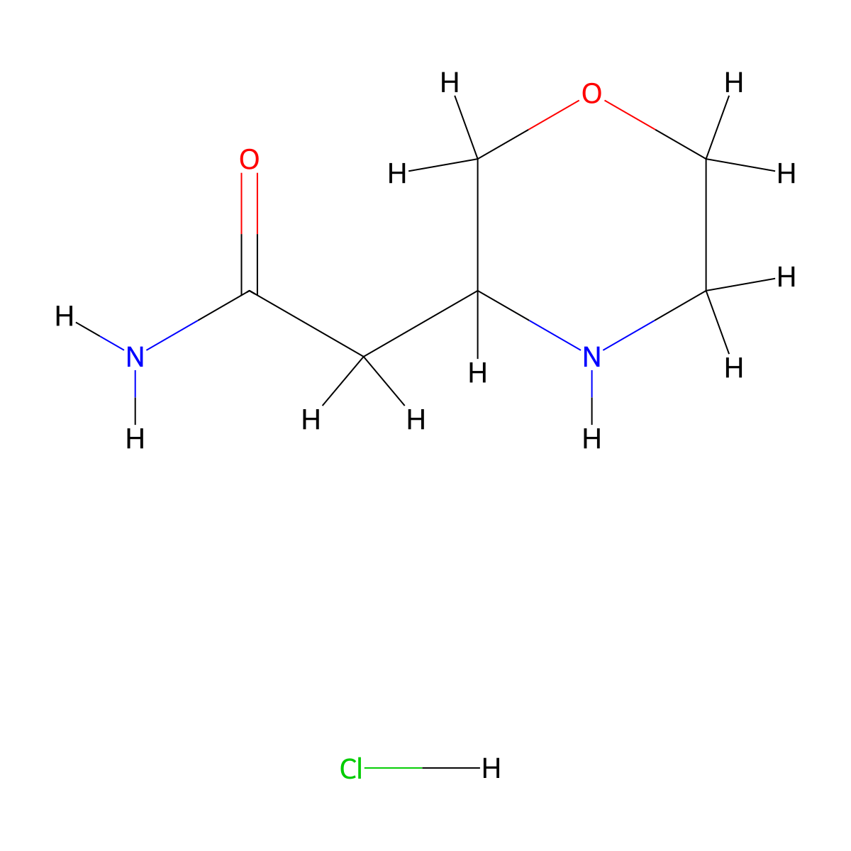 2-(Morpholin-3-yl)acetamide hydrochloride molecular structure, CAS 1909306-17-7
