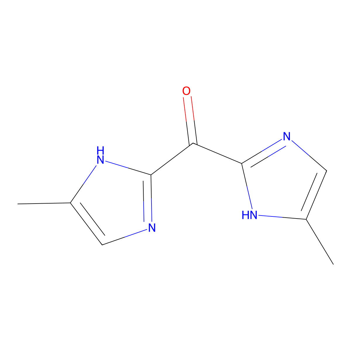 5-methyl-2-(5-methyl-1H-imidazole-2-carbonyl)-1H-imidazole molecular structure, CAS 1909306-35-9