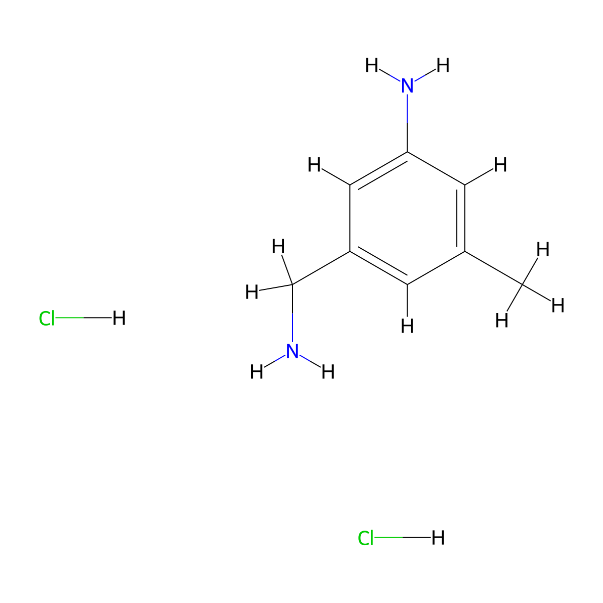 3-(Aminomethyl)-5-methylaniline dihydrochloride molecular structure, CAS 1909306-46-2