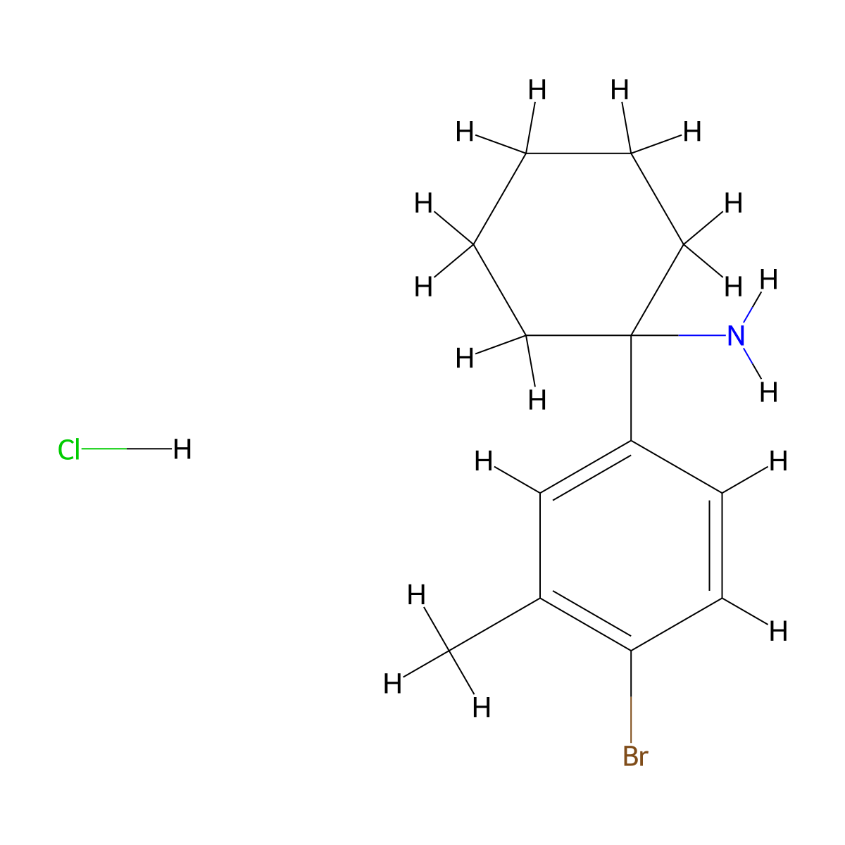 1-(4-Bromo-3-methylphenyl)cyclohexan-1-amine hydrochloride molecular structure, CAS 1909306-53-1