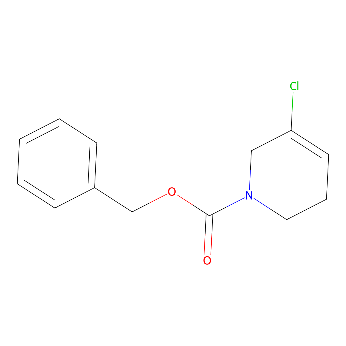 Benzyl 5-chloro-1,2,3,6-tetrahydropyridine-1-carboxylate molecular structure, CAS 1909308-03-7