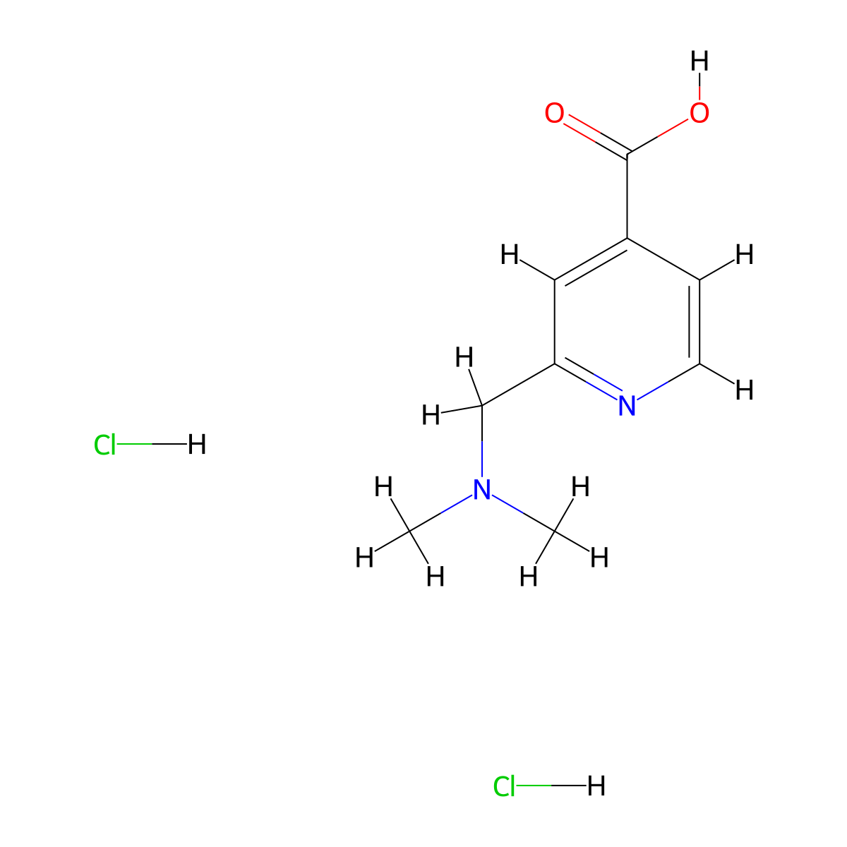 2-[(Dimethylamino)methyl]pyridine-4-carboxylic acid dihydrochloride molecular structure, CAS 1909308-39-9