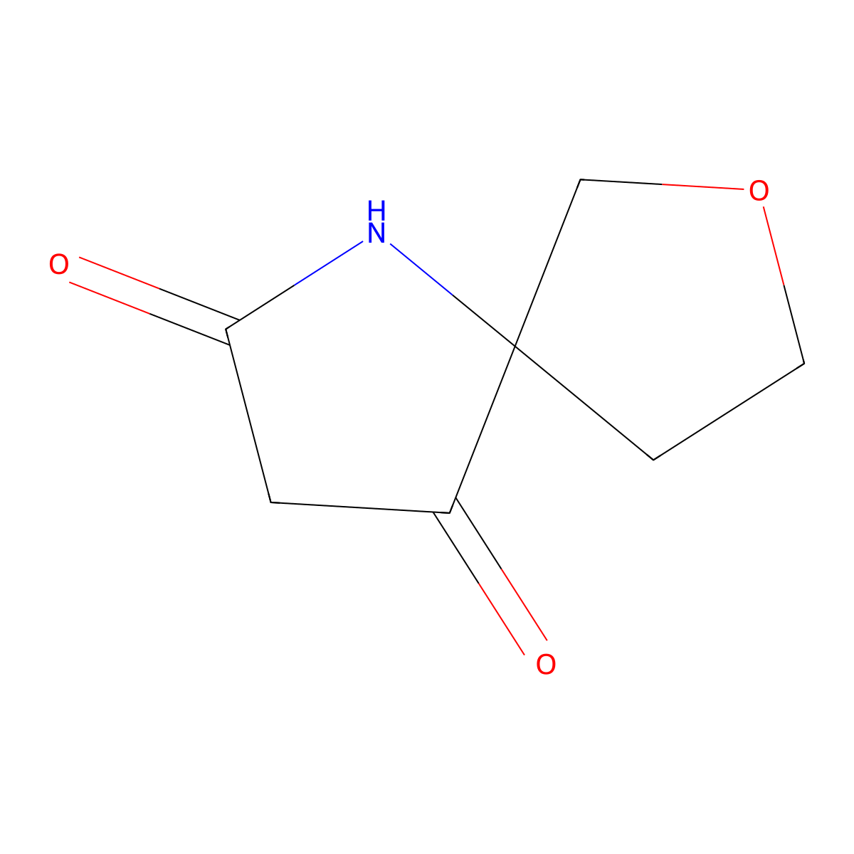 7-Oxa-1-azaspiro[4.4]nonane-2,4-dione molecular structure, CAS 1909308-55-9