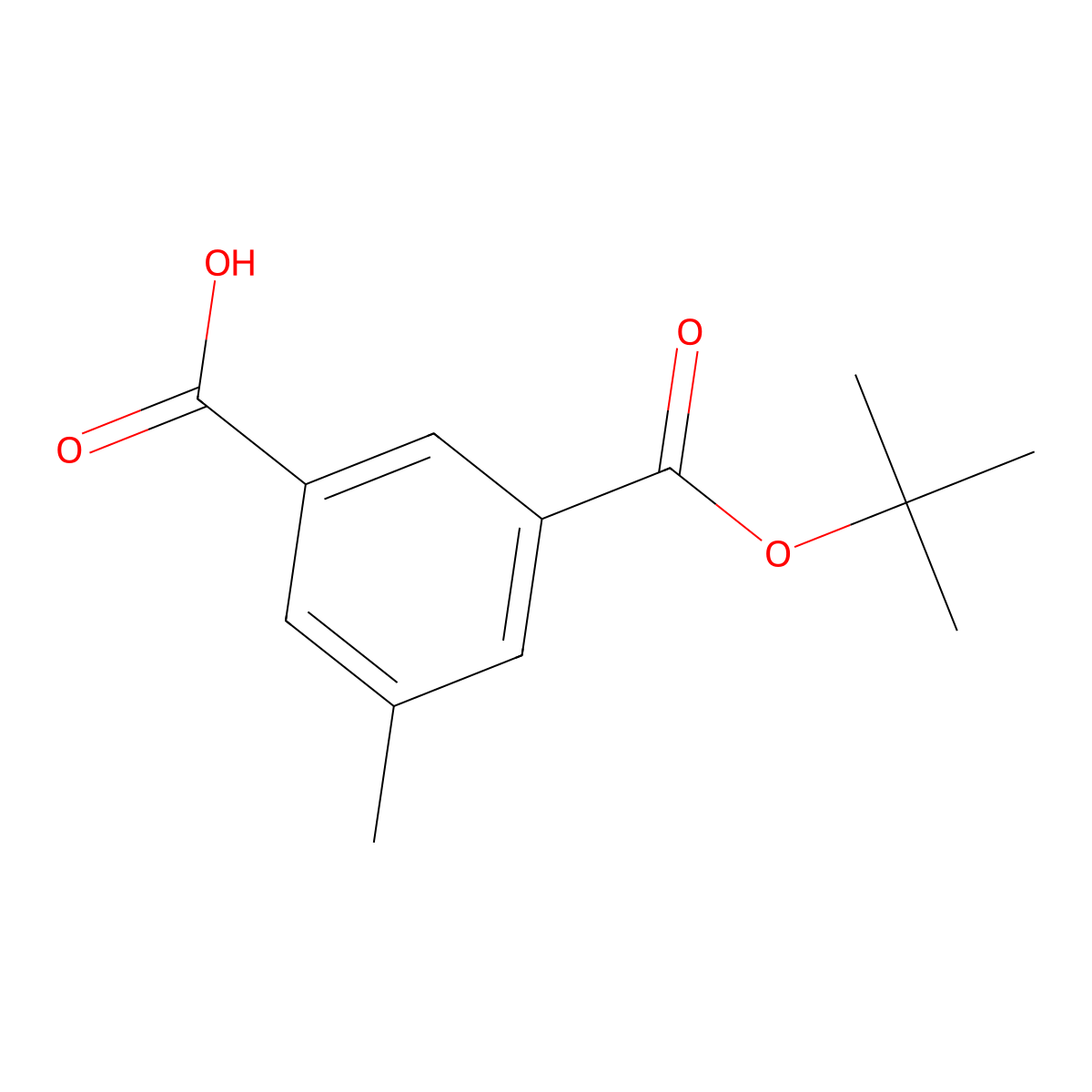 3-[(Tert-butoxy)carbonyl]-5-methylbenzoic acid molecular structure, CAS 1909308-82-2