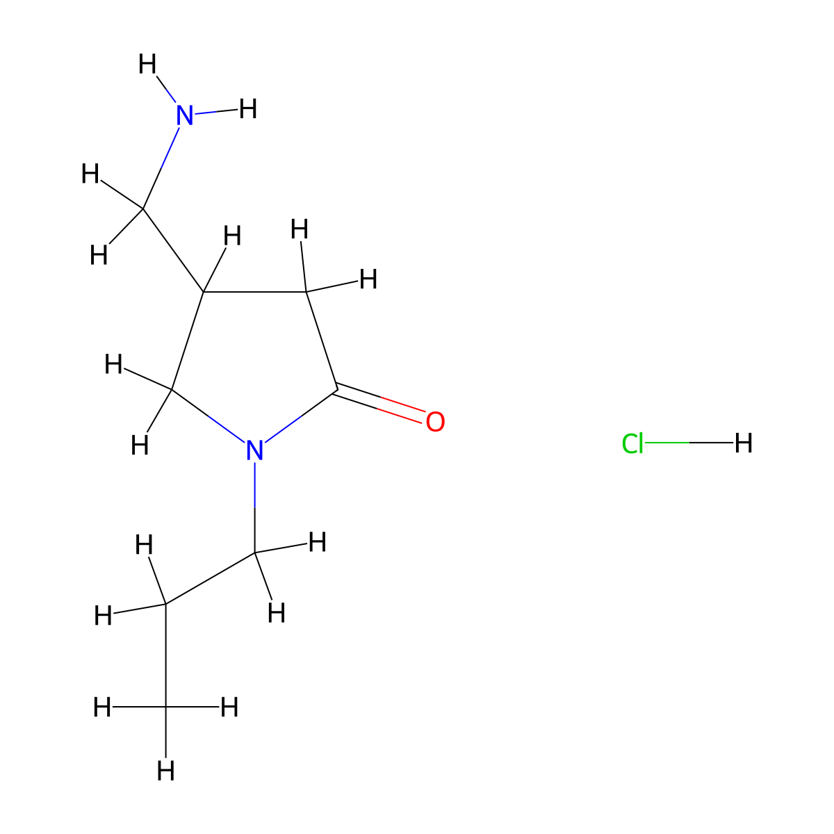 4-(Aminomethyl)-1-propylpyrrolidin-2-one hydrochloride molecular structure, CAS 1909309-24-5