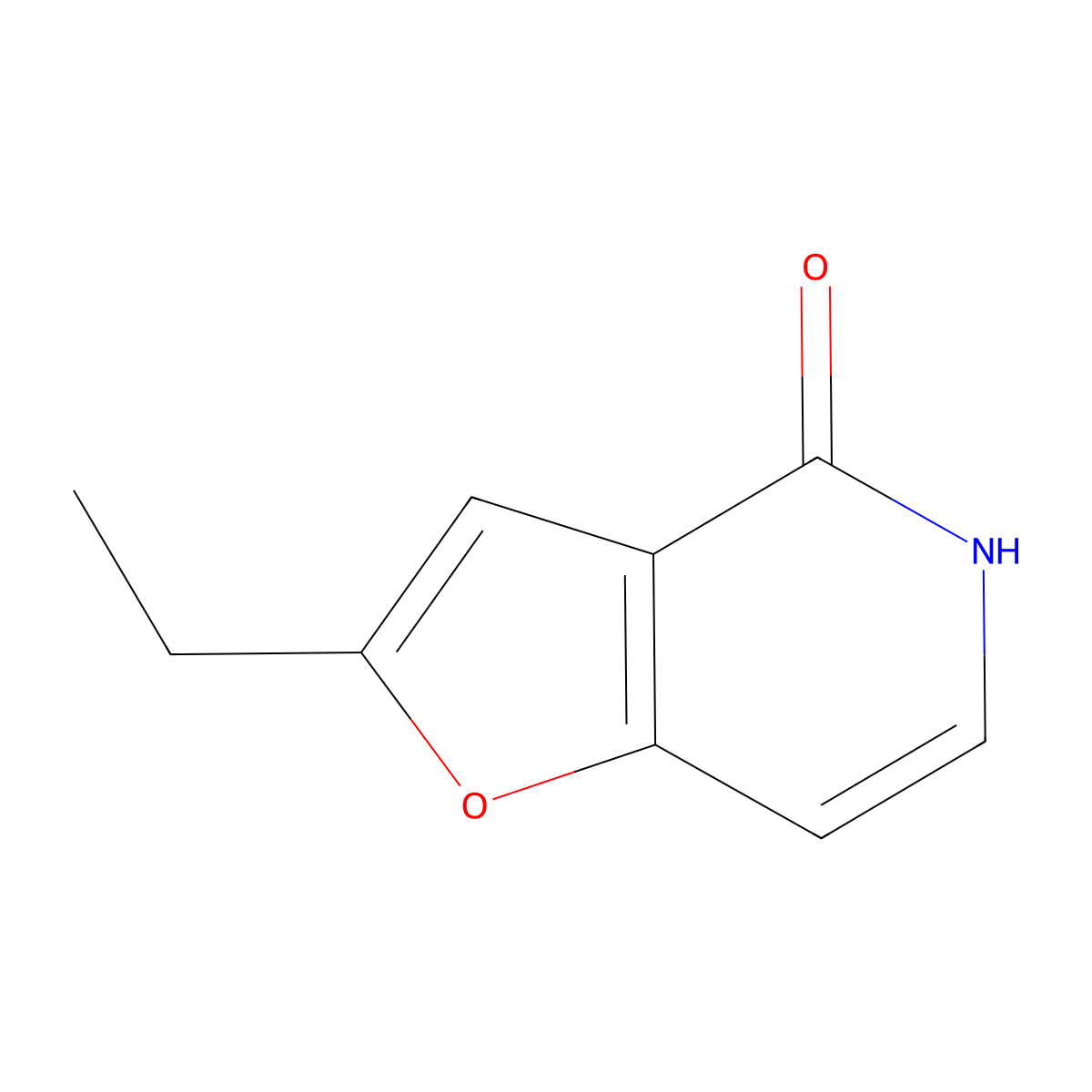 2-ethyl-4H,5H-furo[3,2-c]pyridin-4-one molecular structure, CAS 1909309-27-8